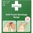 Soft Foam Bandage Beige 6cmx2m