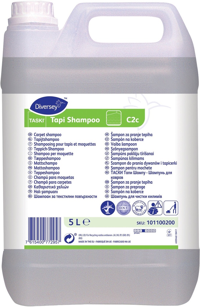 Textilgolvrengöringsmedel Taski Tapi Shampoo W406 5 liter