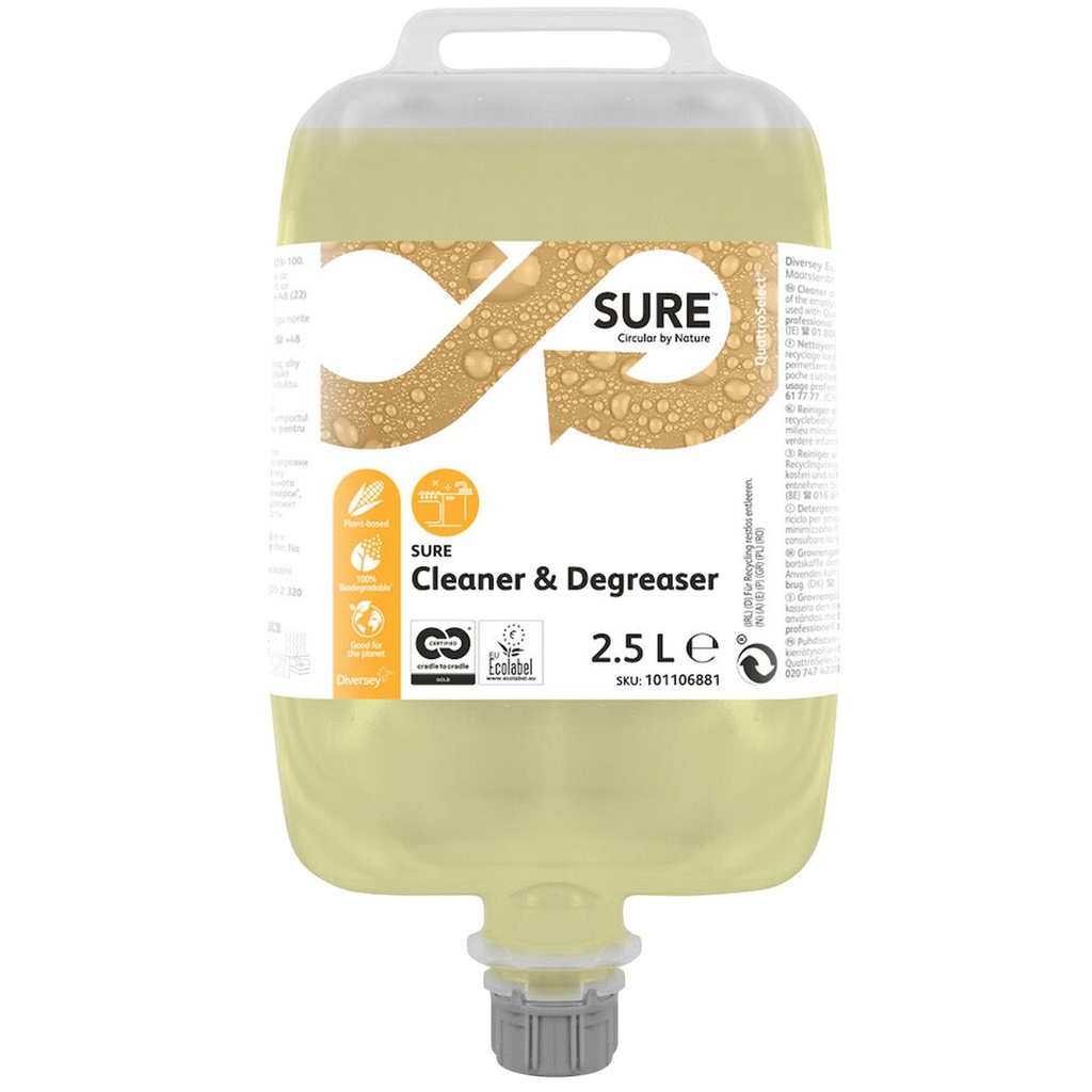 Rengöringsmedel kök SURE QS 2,5 liter 2 st/fp