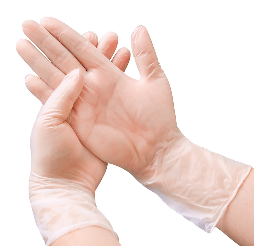 Handske vinyl transp XL 100-fp