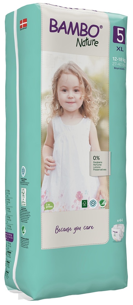 Blöja Bambo Nature 12-18 kg tall 44 st/fp