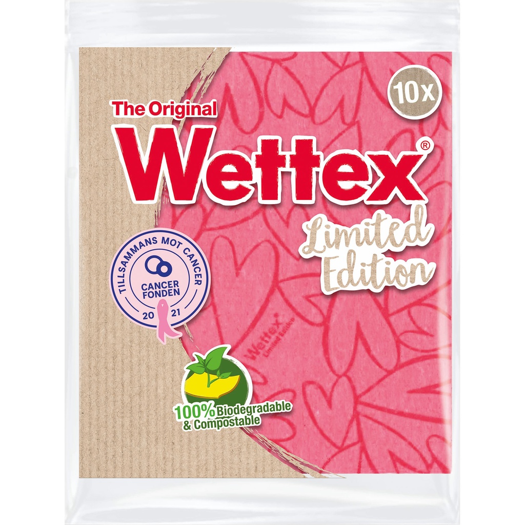 Wettex Ldt Rosa Bandet  10-p