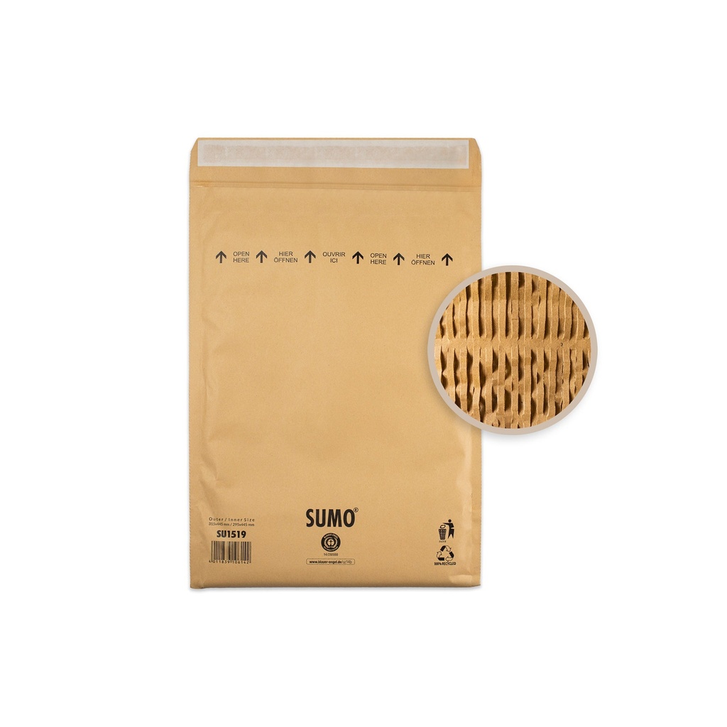 Vadderad påse SUMO 295 x 445 mm