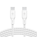USB-C till C 100W 2m flät vit
