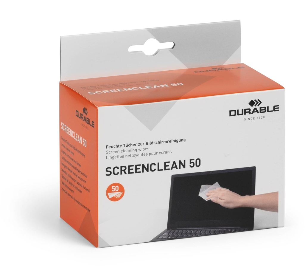 Skärmrengöring våtdukar 50 st/fp