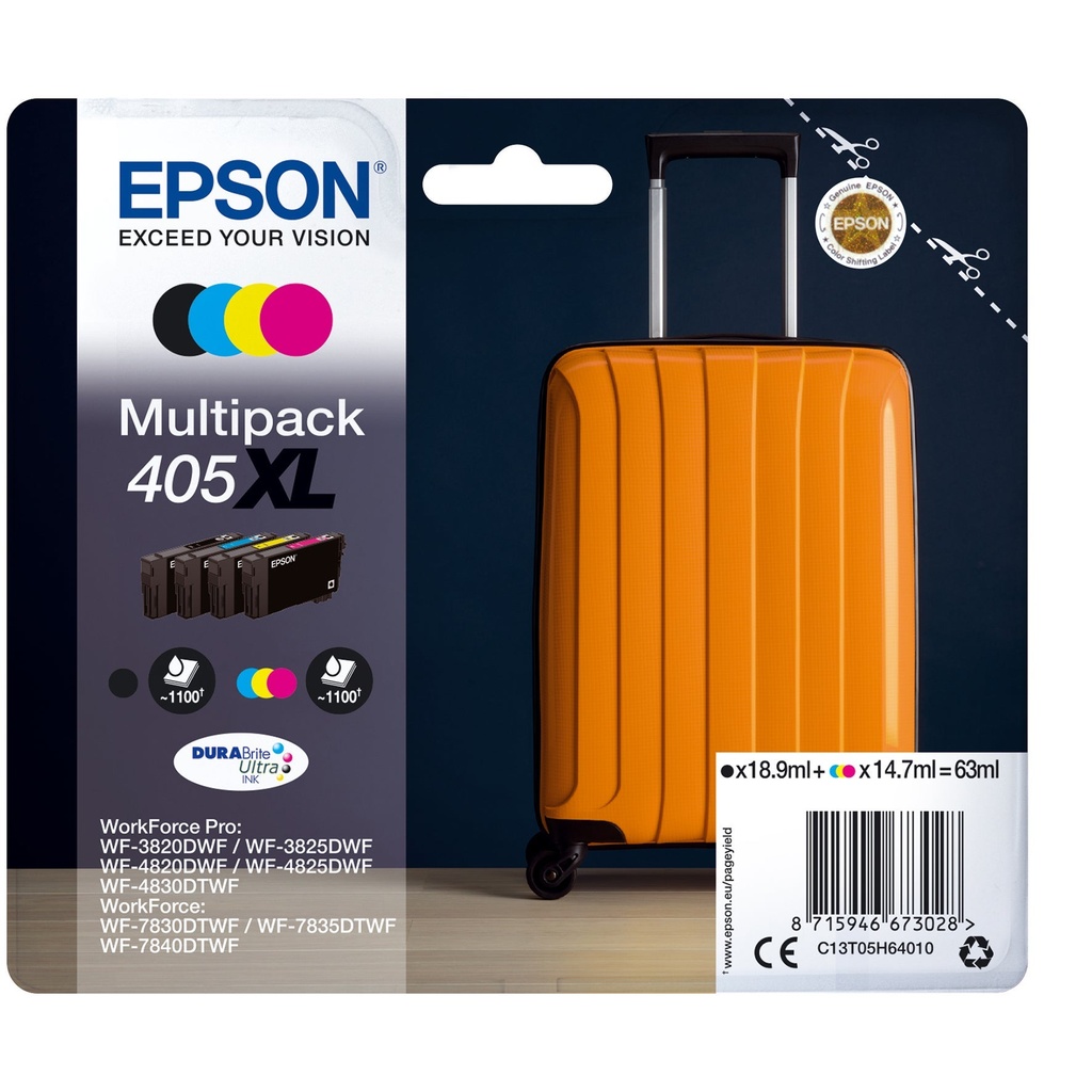 Bläck Epson 405XL CMYK 4 st/fp