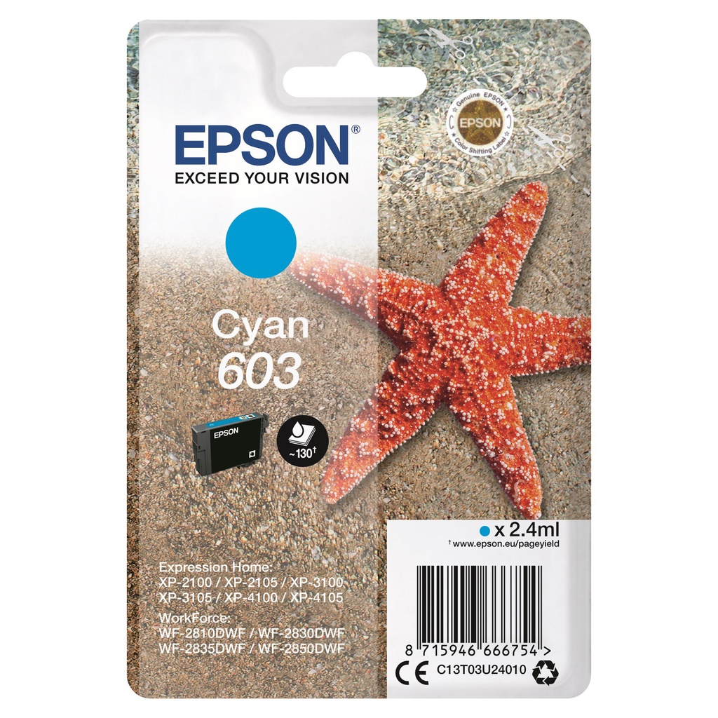 Bläck Epson 603 cyan 2,4ml