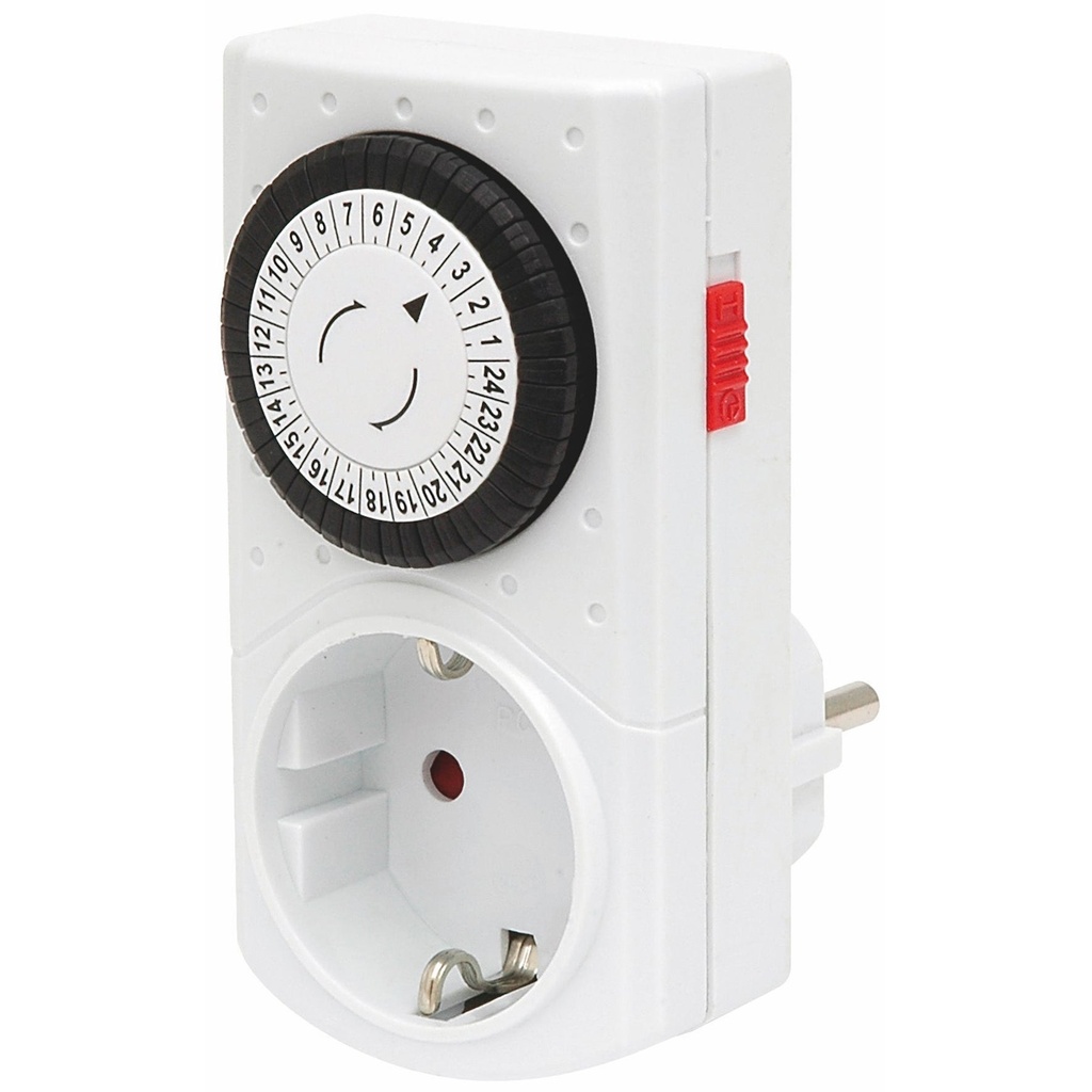 Klockströmbrytare/Timer Mini Jordad  230V 50Hz Malmbergs