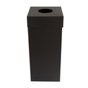 Soptunna Ivar 90 liter svart runt inkast