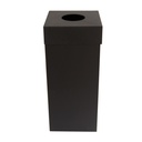 Soptunna Ivar 60 liter svart runt inkast
