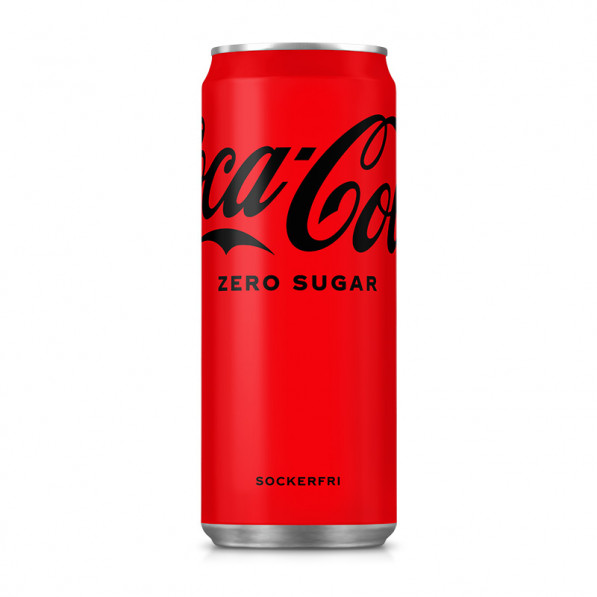 Coca Cola Zero 33cl burk sleek 20st/platta