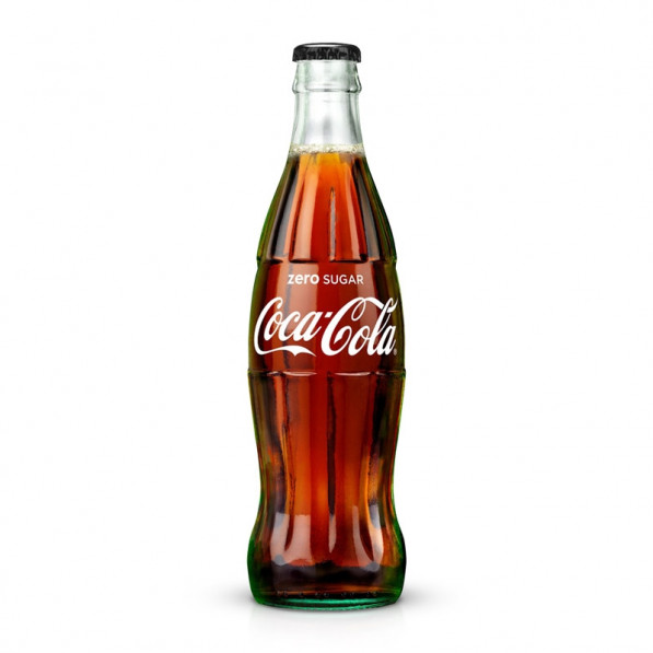 Coca Cola Zero 33cl glasflaska ingen pant 24/flak