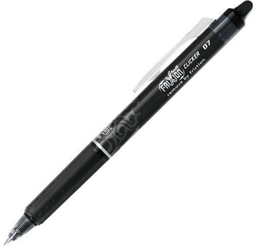 Pilot FriXionball svart 0,7 raderbar 12 st/fp