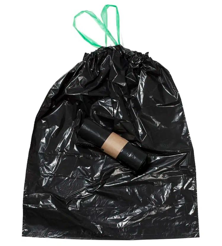 Säck 35 lit svart 25rle/kart