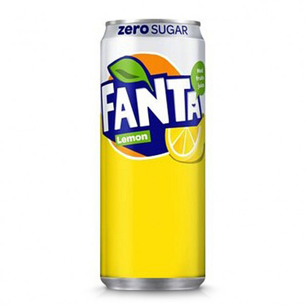 Fanta Lemon Zero Sleek 33 cl 20st/platta