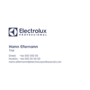 Visitkort Electrolux Professional 100 st/sats 