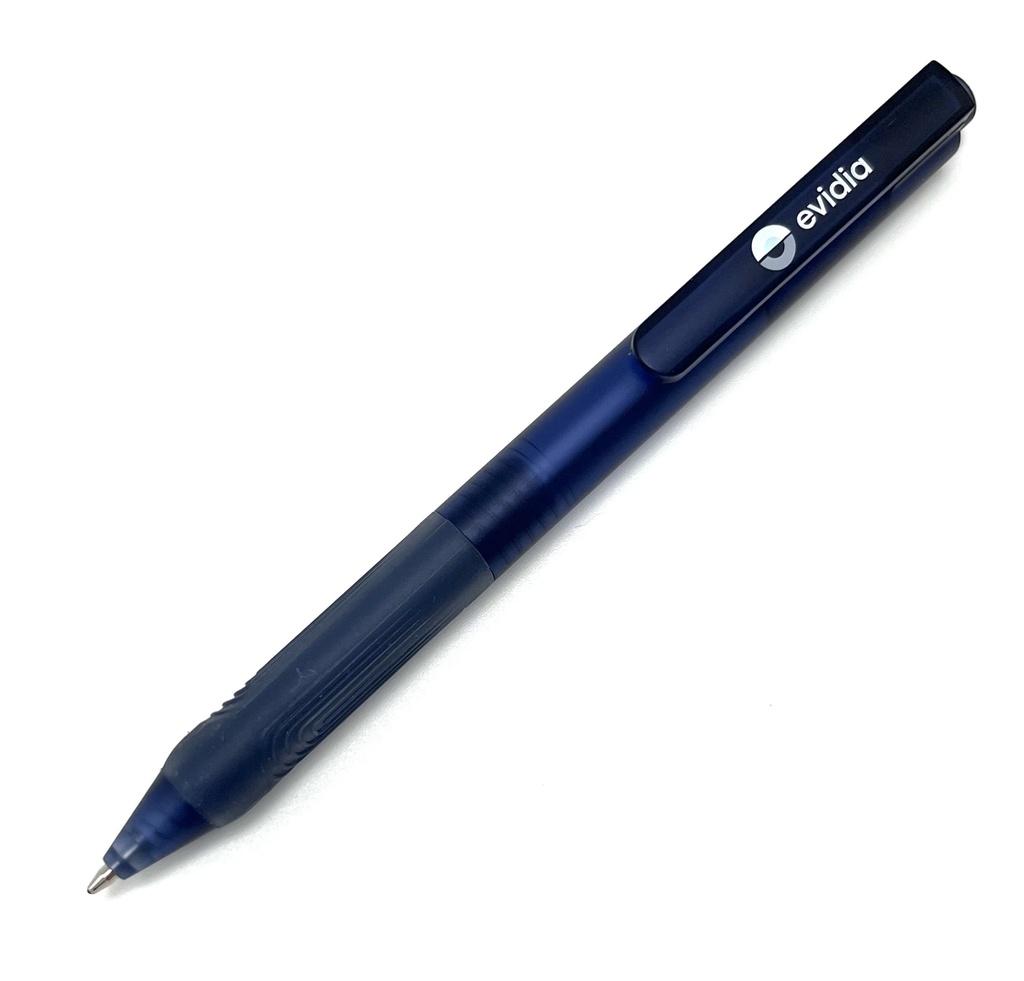 Penna X9 blå grip med logo på clips 50st/fp