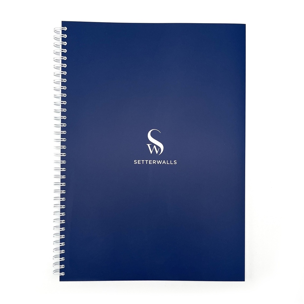 Marknads block (externa) whitelines A4 blå 19st/fp