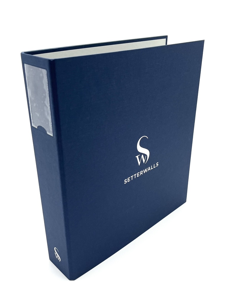 Pärm A4 50mm Setterwalls blå 12st/krt