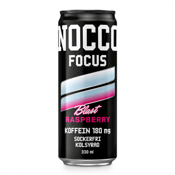 NOCCO Fokus Rasberry Blast 33 cl burk 24st/back