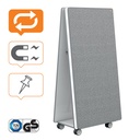 Mobile Whiteboard MoveMeet system grå
