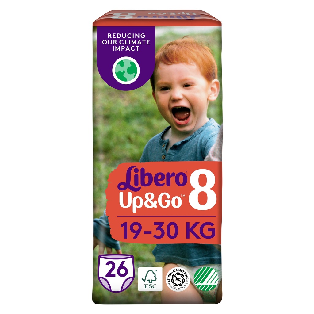 Blöjor Up&Go 8 19-30 kg 26 st/fp