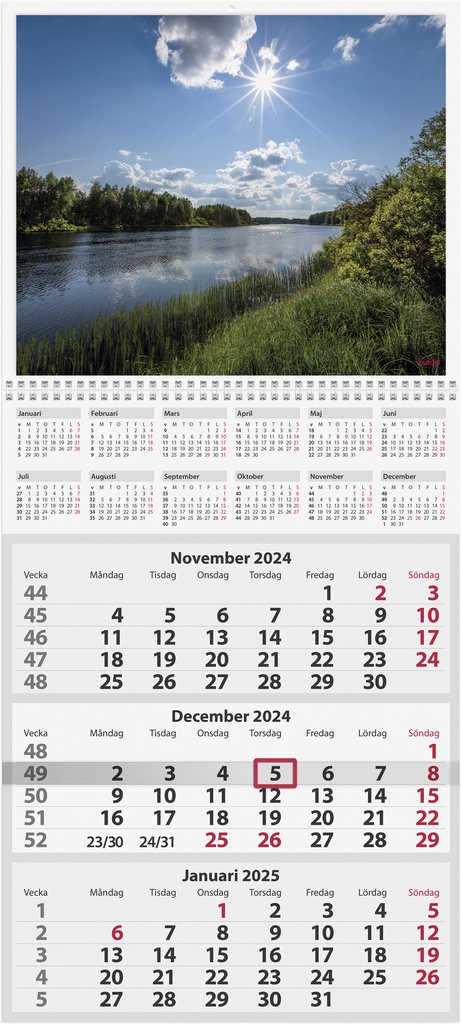 Väggkalender 2024 Trebello