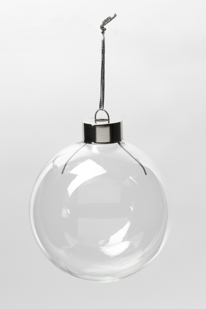 Glaskulor 8cm transparent 6/fp