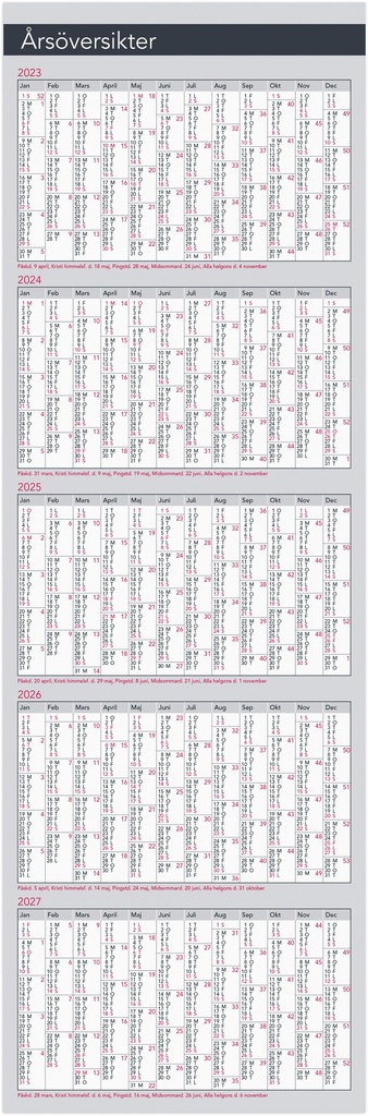 Kalender 2024 Årsblad
