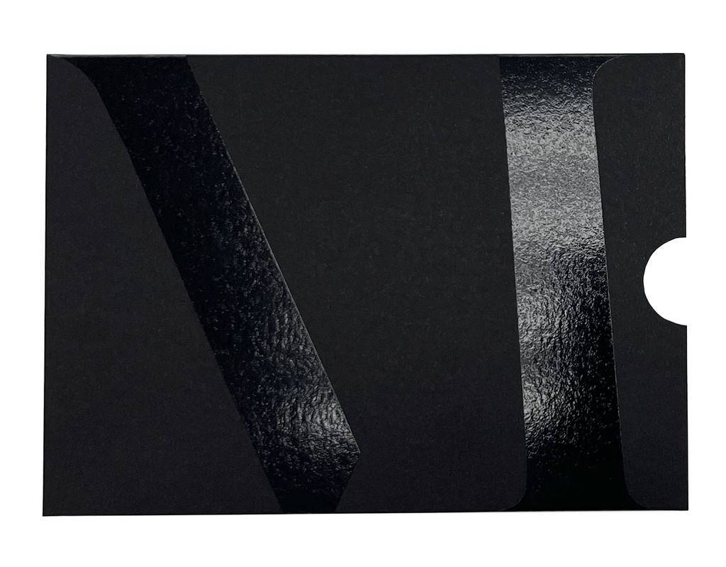 Slidekuvert C6 svart folie + Part UV-lack utan logo