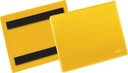 Plastficka A6L magnetisk gul 50 st/fp
