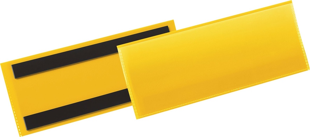 Etiketthållare magnetisk 1/2 A5L gul 50 st/fp