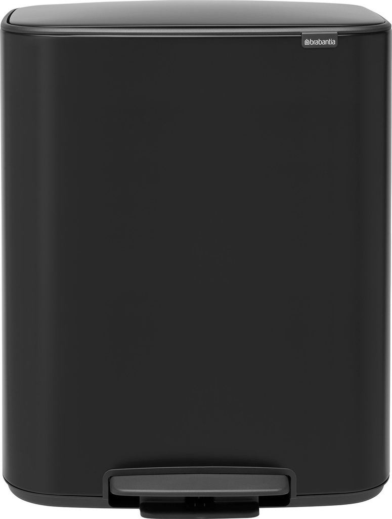 Pedalhink Bo Mattsvart 60 liter Brabantia