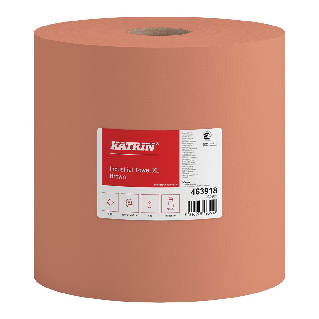 Torkpapper Katrin Basic XL Brun 1 rl/fp