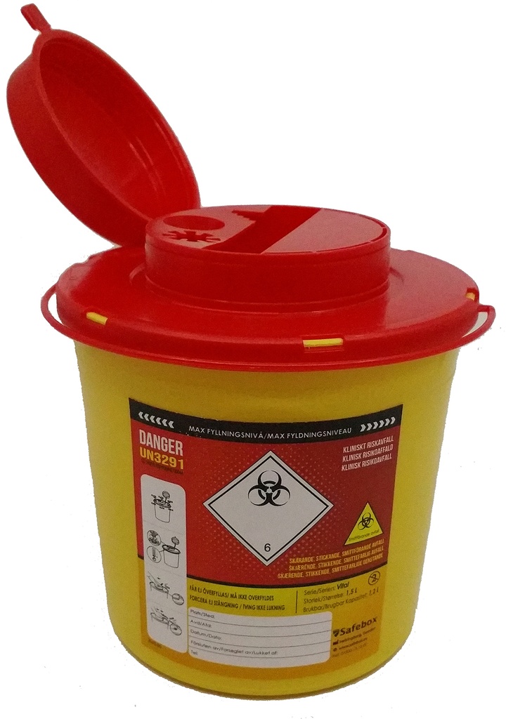Kanylburk Safebox plast 1,5l