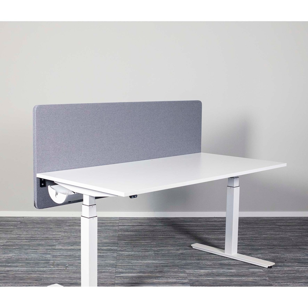 Bordsskärm akustik 1200 x 650 mm Grå
