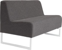Soffa modul 2-sits grå