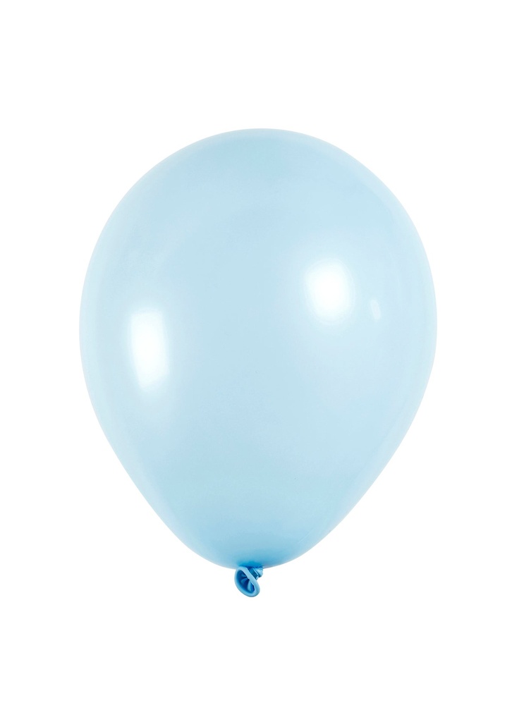 Ballonger runda 23 cm 10/fp Ljusblå