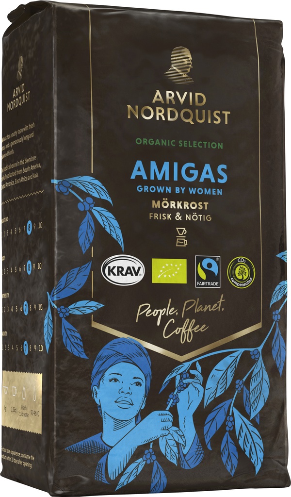 Kaffe Amigas Mörkrost 450 g