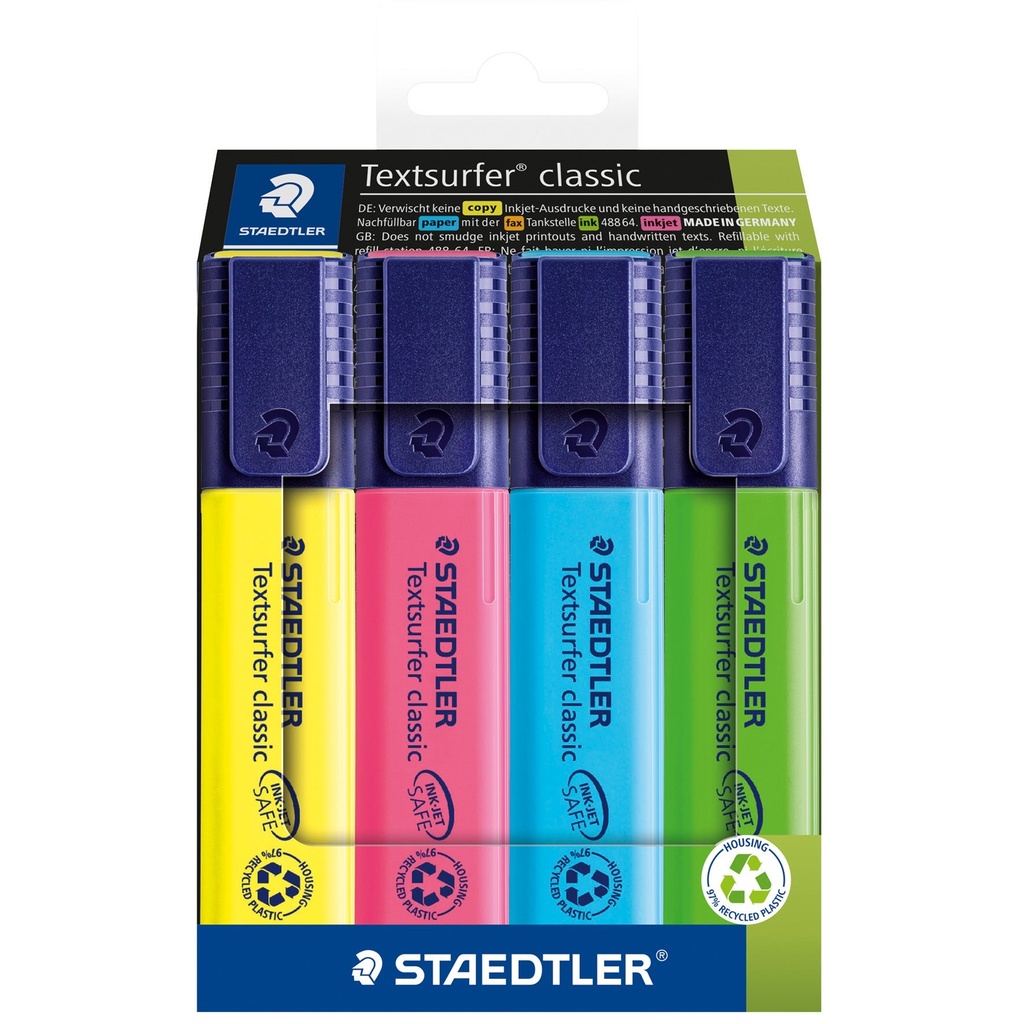 Överstrykningspenna Textsurfer 364 recycled 4/fp