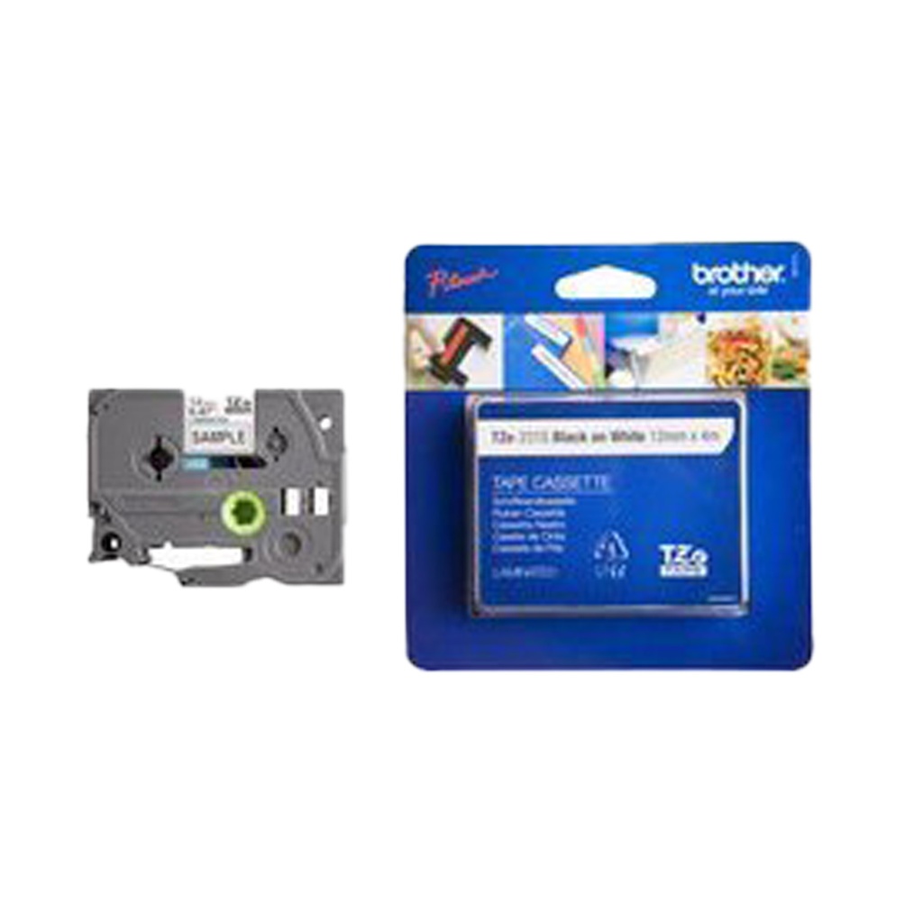 Märkband TZe 12mmx4m sva/vit