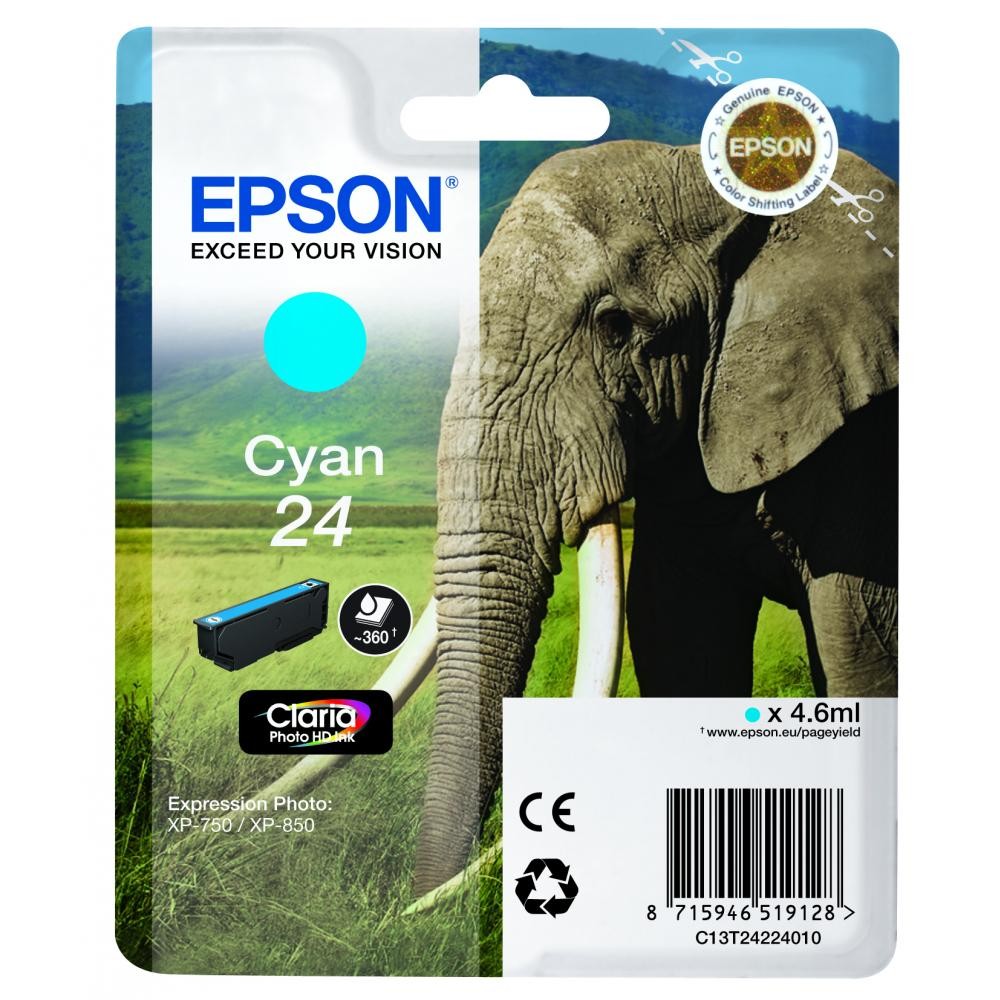Bläck Epson T2422 Cyan