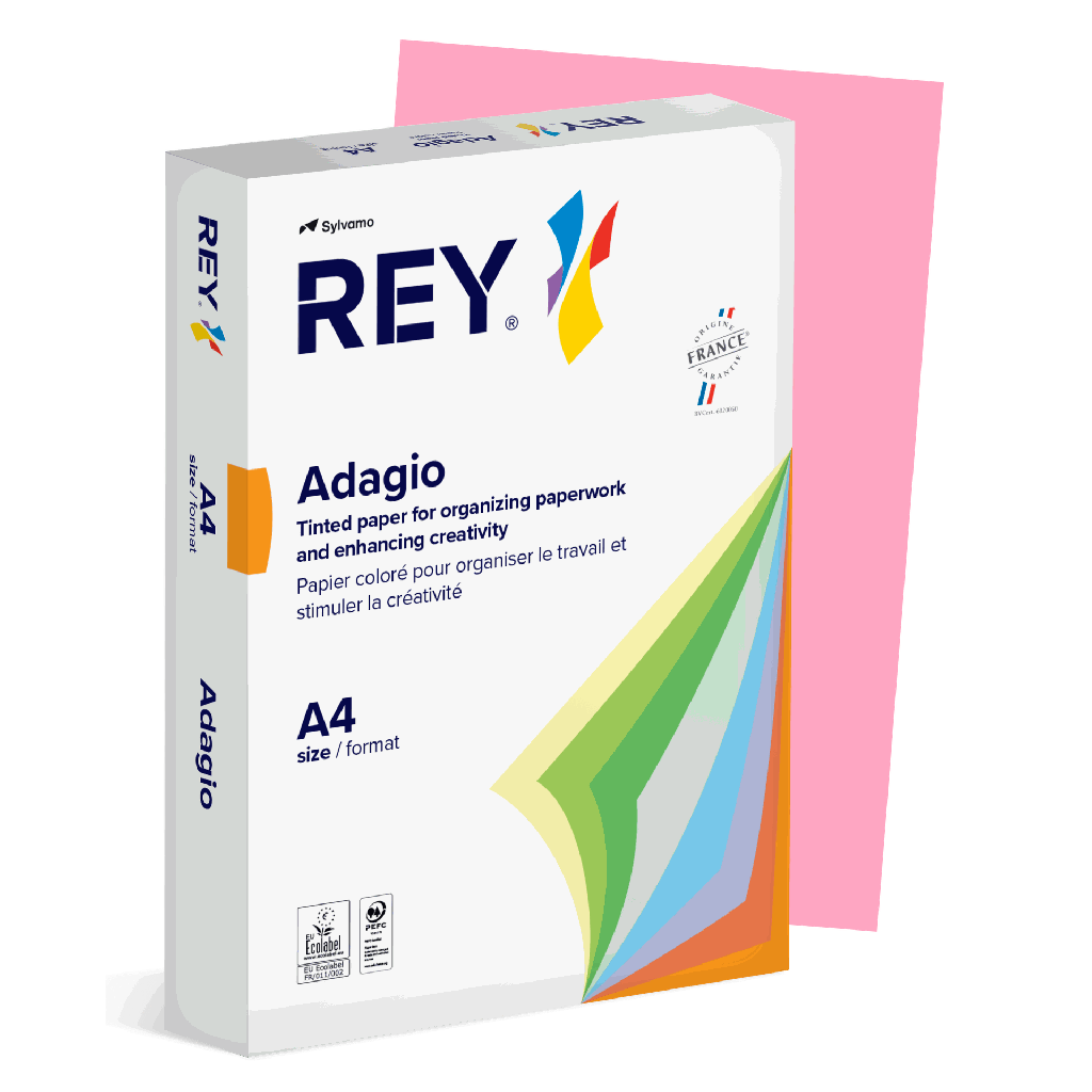 Färgat kopieringspapper Rey Adagio A4 80g 500/fp Candy