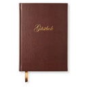 Gästbok Paperstyle Konstläder Brun