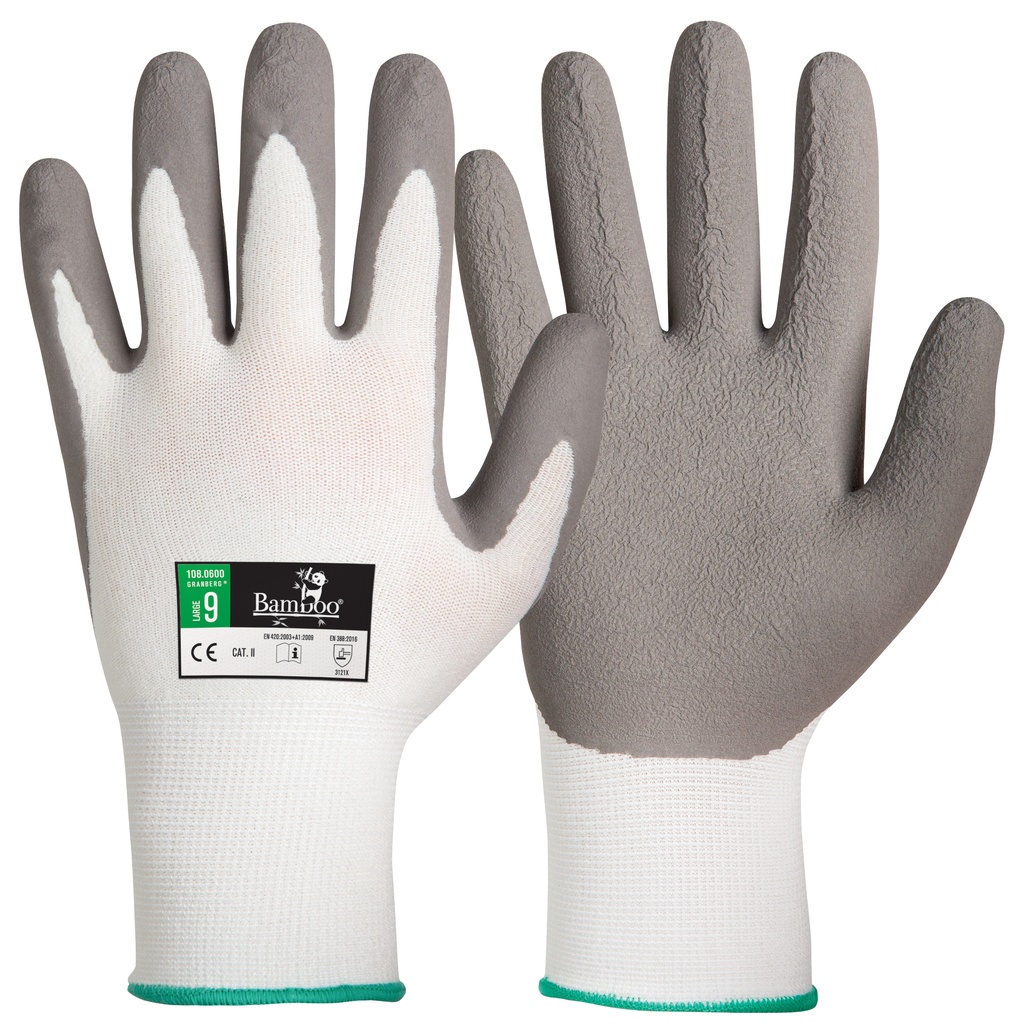 Montagehandskar bambu/latex 9