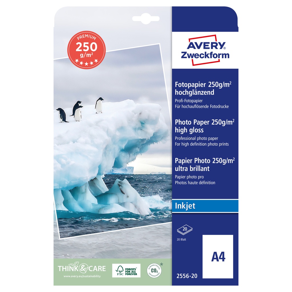 Fotopapper 250g p.gloss  20/fp