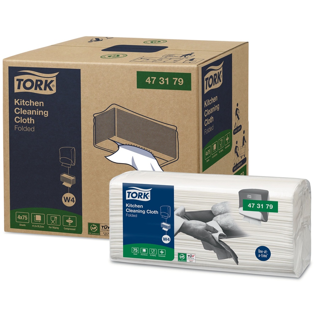Rengöringsduk Kök W4, 75x4st/trp