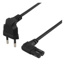 Vinklad apparatkabel 2 m