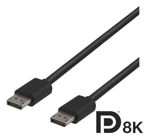 Kabel DisplayPort 1.4 3 m svart
