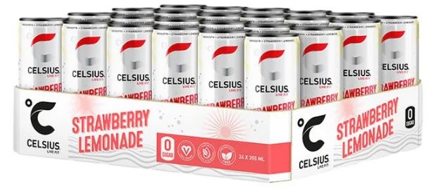 Celsius Strawberry Lemonade 355 ml burk x 24 st/flak